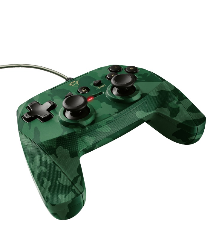 Trust Gamepad GXT 540C Yula, Alámbrico, USB, Verde