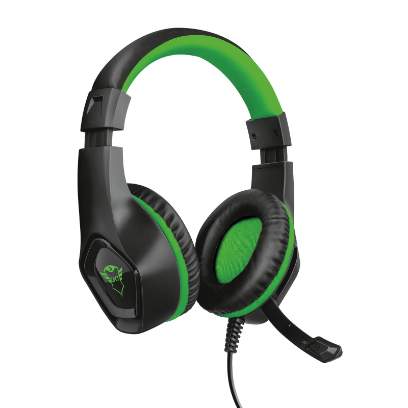 Trust Audífonos Gamer GTX 404G Rana para Xbox One/Xbox Series X/S, Alámbrico, 1 Metro, 3.5mm, Negro/Verde