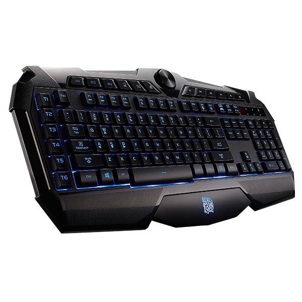 Tt eSports CHALLENGER Prime Teclado Gamer, Alámbrico, 1.5 Metros, USB, Negro