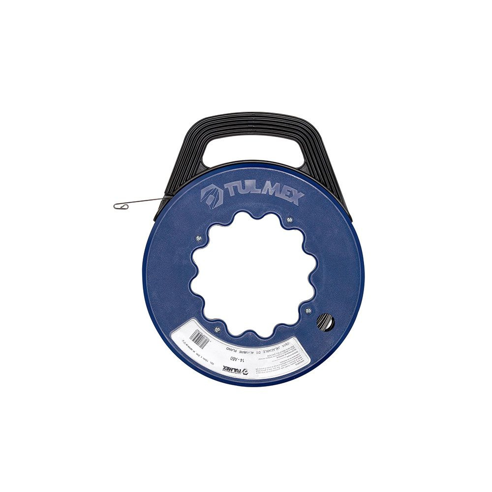 Tulmex Guía Jalacables 14-A15, 3mm x 15 Metros, Acero, Azul