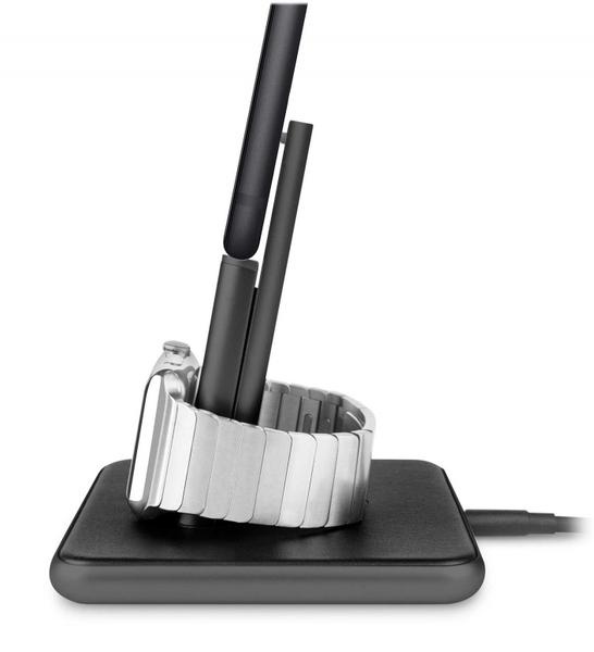 TwelveSouth Cargador de Pared Dual HiRise Duet, para iPhone/Apple Watch, Negro