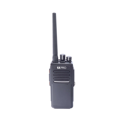 txPRO Radio Análogo Portátil TX-680, 1 Canales, Negro - incluye Batería, Cargador y Clip