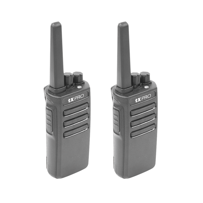 txPRO Radio Portátil TX500DUO, 16 Canales, 136 - 174 MHz, Incluye 2 Radios y 4 Accesorios Manos Libres