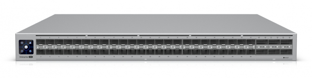 Switch Ubiquiti Networks ECS-AGGREGATION, 48 Puertos 2.5G Ethernet 100/1000/2500, 6 Puertos QSFP28, 3600 Gbit/s, 256000 Entradas, Administrado