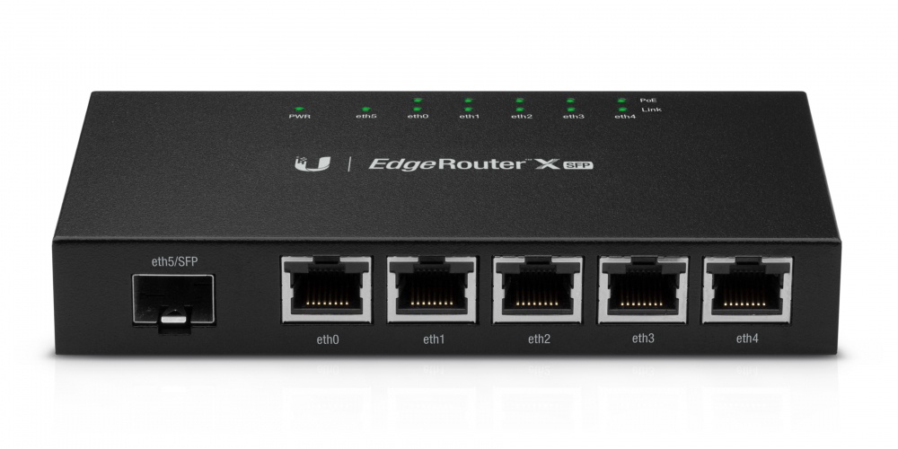 Router Ubiquiti Networks Ethernet EdgeRouter X SFP, Alámbrico, 5x RJ-45, Negro