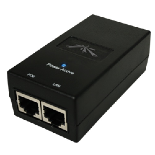 Ubiquiti Networks Adaptador e Inyector de PoE POE-24-12W-G, 2x RJ-45, 24V