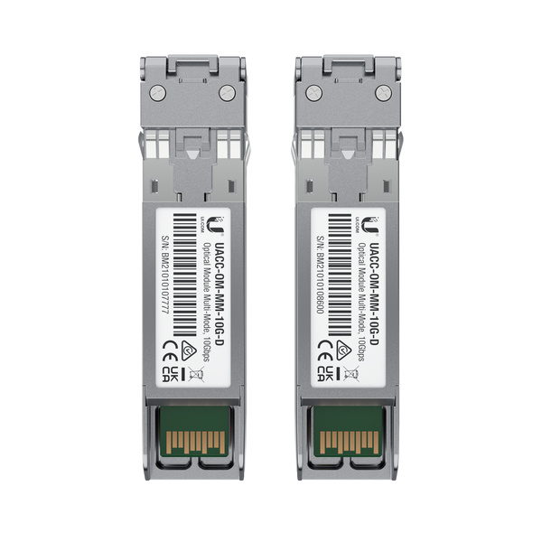 Ubiquiti Networks Módulo Transceptor UFiber SFP+10G, LC, 10000 Mbit/s, 850nm, 300m, 2 Piezas