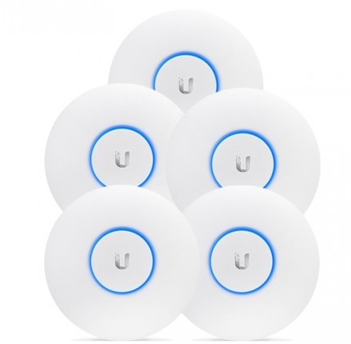 Access Point Ubiquiti Networks UniFi AC LR, Inalámbrico, 1000 Mbit/s, 2.4/5GHz, 1 Antena de 3dBi, Paquete de 5 Piezas - no incluye Adaptador PoE
