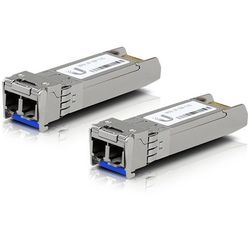 Ubiquiti Networks Módulo Transceptor UFiber SFP+ 10G, LC, 10000 Mbit/s, 1310nm, hasta 10Km, 2 Piezas