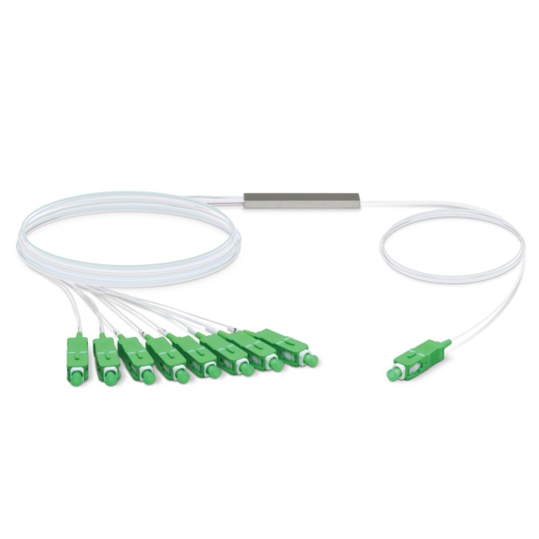 Ubiquiti Networks Cable UFiber Splitter PLC 1 x 8  SC/APC, 4 Metros, Blanco