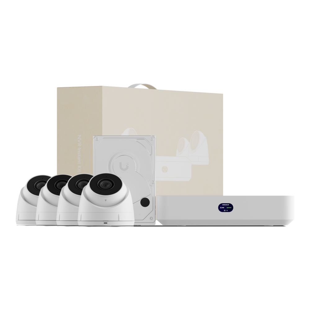 Ubiquiti Networks Kit de Vigilancia UNVR-INSTANT-KIT de 4 Cámaras IP Domo con Grabadora de No disponible