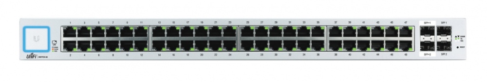 Switch Ubiquiti Networks Gigabit Ethernet UniFi US-48, 48 Puertos 10/100/1000Mbps + 2 Puertos SFP + 2 Puertos SFP+, 140 Gbit/s - Administrable