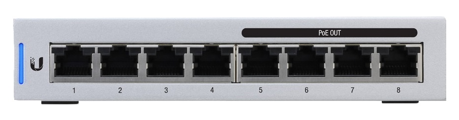 Switch Ubiquiti Networks Gigabit Ethernet UniFi Switch 8, 8 Puertos 10/100/1000Mbps, 16 Gbit/s - Administrable