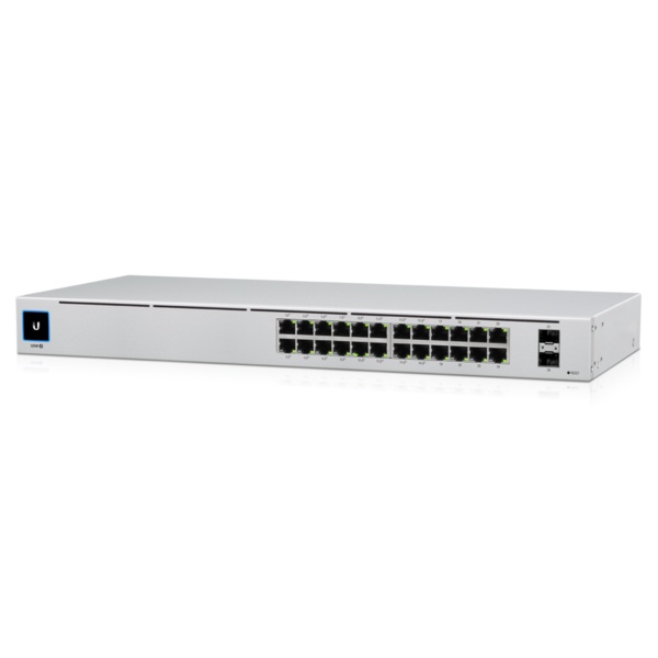 Switch Ubiquiti Networks Gigabit Ethernet USW-24, 24 Puertos 10/100/1000 + 2 Puertos 1G SFP - Administrable