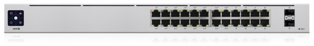 Switch Ubiquiti Networks Gigabit Ethernet  UniFi, 24 Puerto PoE+, 2 Puertos SFP, 52 Gbit/s - Administrable
