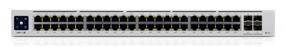 Switch Ubiquiti Networks Gigabit Ethernet UniFi Pro, 40 Puertos PoE+ 10/100/1000Mbps (8x PoE++), 4 Puertos SFP+, 176Gbit/s - Administrable
