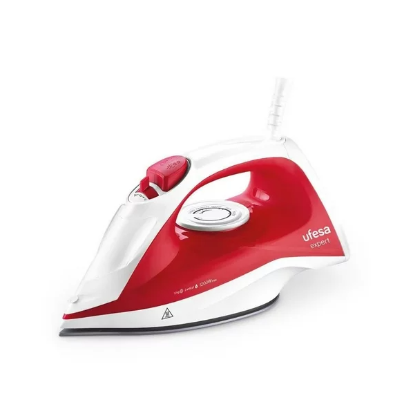 Ufesa Plancha Vapor BS-5303, 1250W, 250ml, Rojo