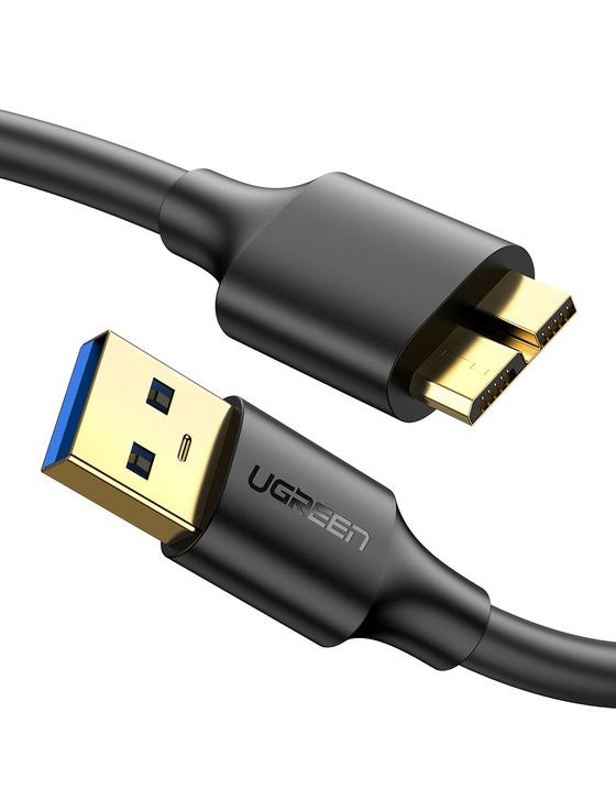 Ugreen Cable USB A Macho - Micro USB B Macho, 1 Metro, Negro