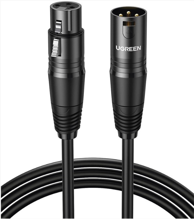 Ugreen Cable XLR Macho - XLR Hembra, 15 Metros