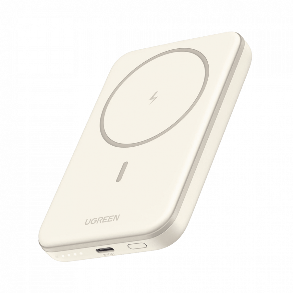 Cargador Portátil Ugreen Power Bank 25207B, 5000mAh, Crema