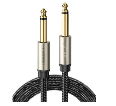 Ugreen Cable AUX Mono 6.5mm Macho - 6.5mm Macho, 10 Metros, Negro