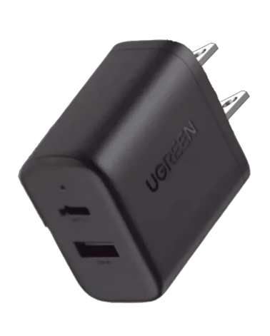 Ugreen Cargador de Pared 45303, 20W, 12V, 1 x USB-A 1 x USB-C
