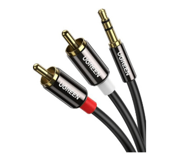 Ugreen Cable AUX 3.5mm Macho - 2 x RCA Macho, 10 Metros