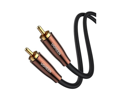 Ugreen Cable RCA Macho - RCA Macho, 2 Metros, Negro