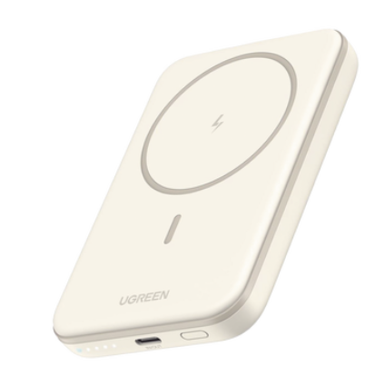 Ugreen Cargador Portátil Ugreen Power Bank MagSafe, 5000mAh, Beige