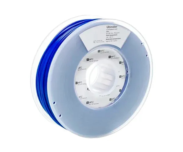 Ultimaker Bobina de Filamento PLA ULTI-PLABLUE, Diámetro 2.85mm, 750g, Azul