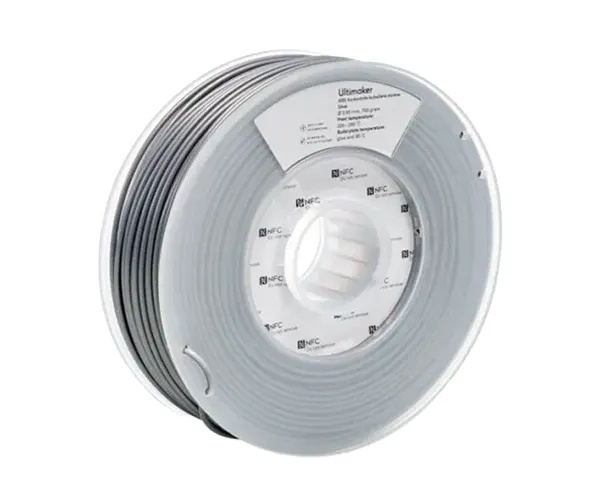 Ultimaker Bobina de Filamento PLA ULTI-PLASILVER, Diámetro 2.85mm, 750g, Plata