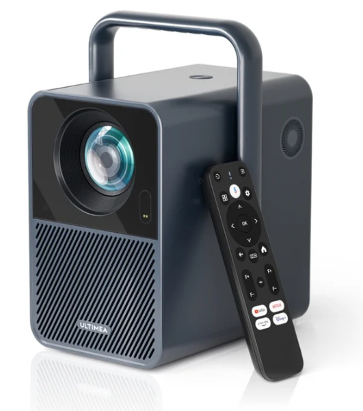 Proyector Ultimea Poseidon E40 LCD, 1920x1080 Full HD, 1000 lúmenes ANSI, Inalámbrico, con Bocinas, Negro