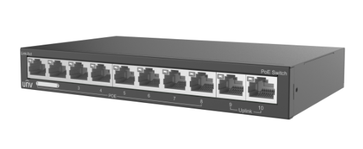 Switch Uniview NSW2020-10T-POE-IN, 10 Puertos Fast Ethernet 10/100 8 x PoE+ 88W 8 x PoE+ 88W, 2 Gbit/s, 1000 Entradas, No Administrado
