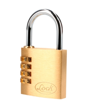 Urrea Candado de Combinación 12CA, 40mm, Latón