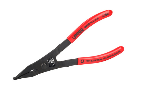 Urrea Pinza para Anillos de Retención 250G, 0°, Rojo