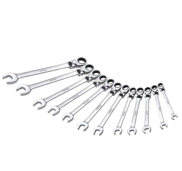 Urrea Juego de Llave Combinada 12MF12M, 12 Piezas, Cromo Vanadio