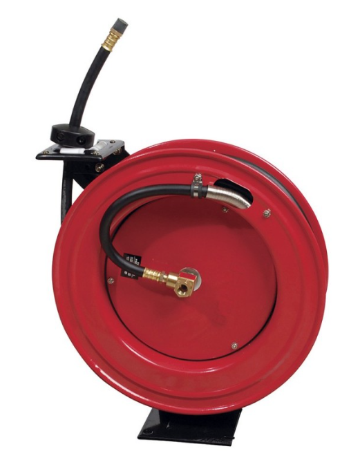 Urrea Porta Manguera de Pared 23RW450, hasta 15 Metros, Rojo