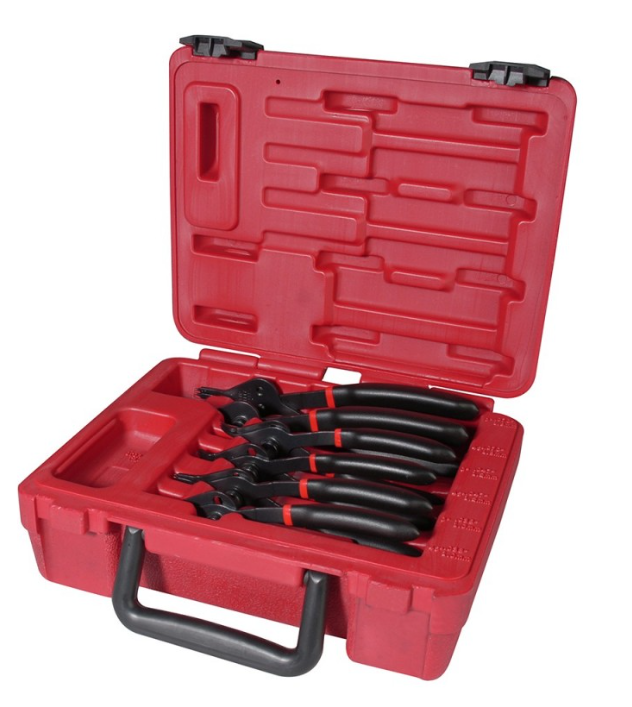 Urrea Pinza de Anillo de Retención 360D, 6 Piezas, Acero al Carbono