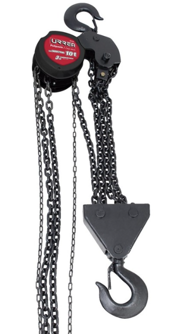 Urrea Polipasto de Cadena 42310, 3 Metros, hasta 10 Toneladas