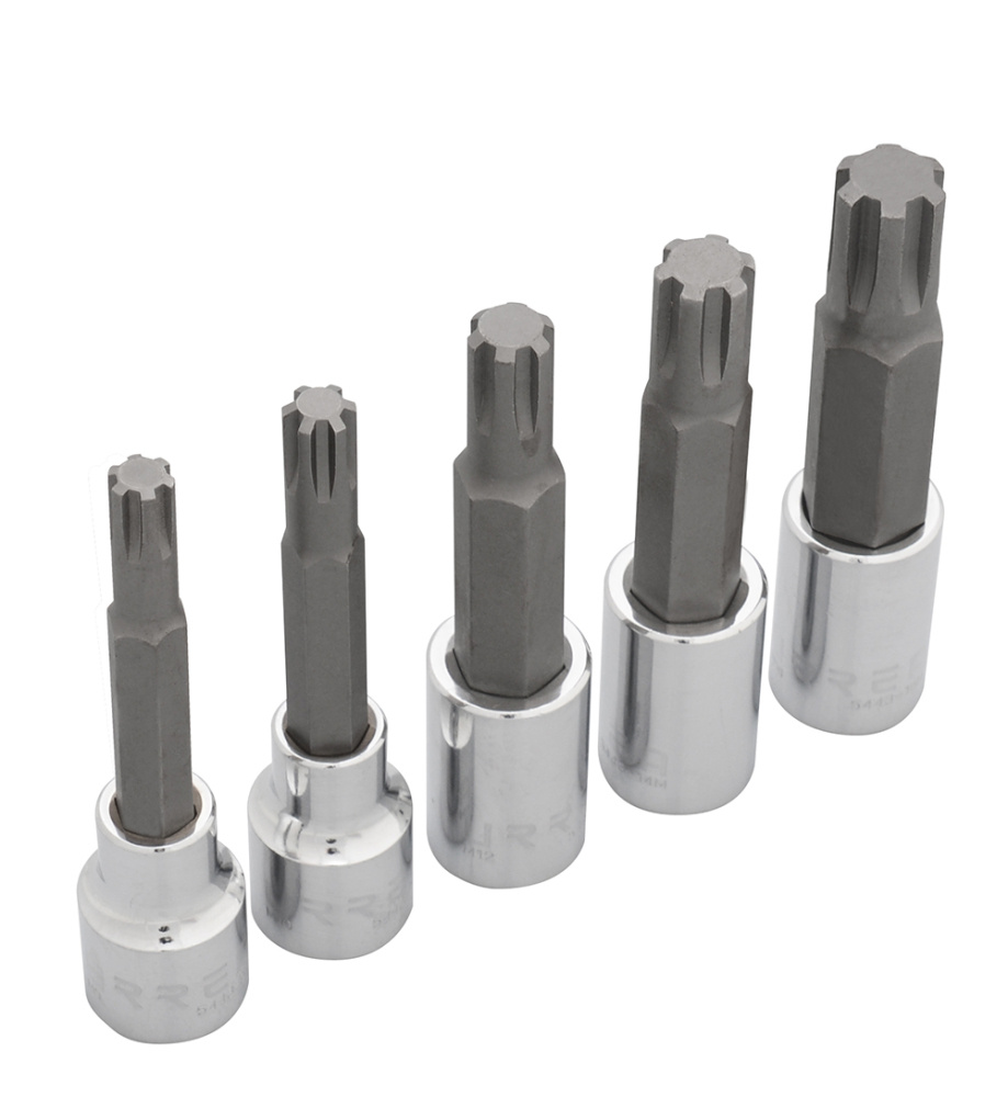 Urrea Juego de Dados 5443M5, 1/2", Acero, 5 Piezas