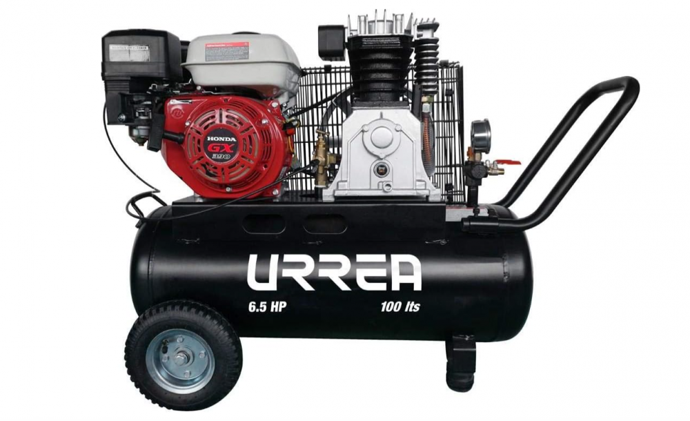 Urrea Compresor de Aire Horizontal COMP9100A, 100L, 115psi, 6.5HP,