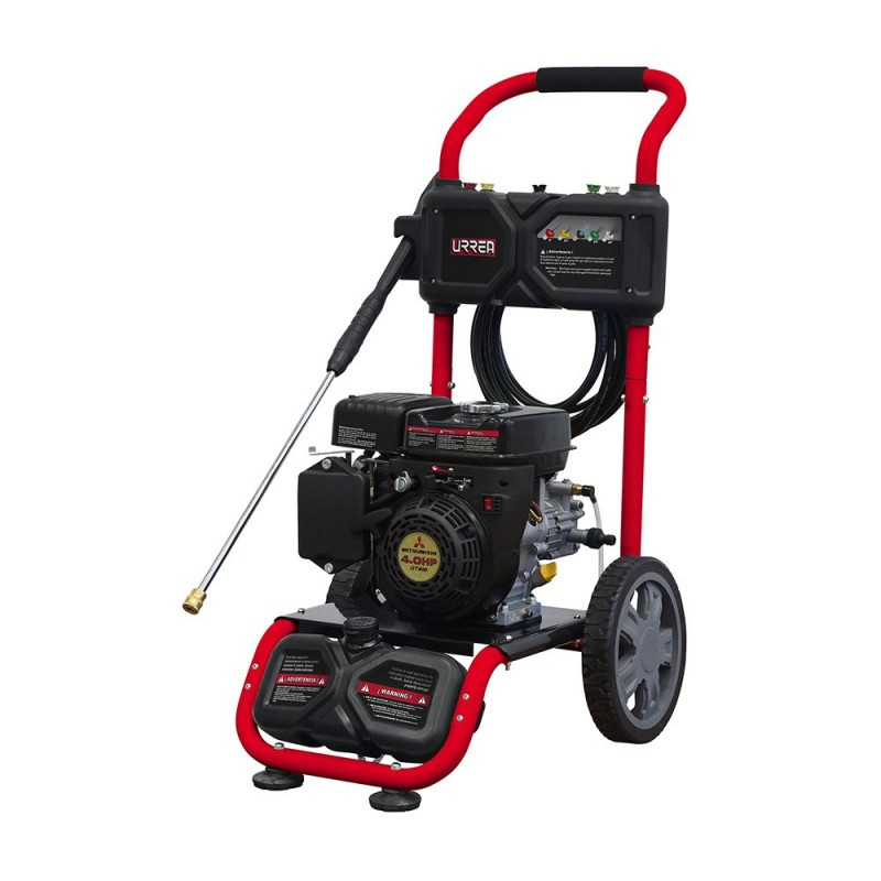 Urrea Hidrolavadora de Gasolina HG840, 2500PSI, Negro/Rojo