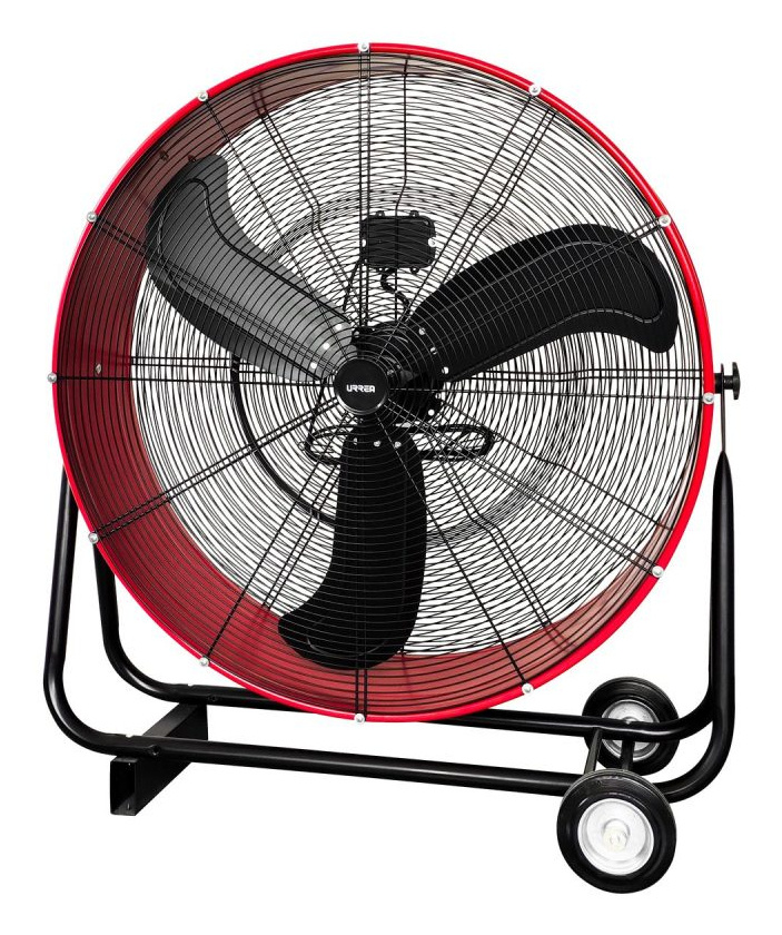Urrea Ventilador VTI30, 3 Velocidades, 30", Rojo