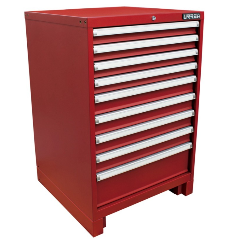 Urrea Caja de Herramientas X28F9, 9 Compartimentos, Rojo