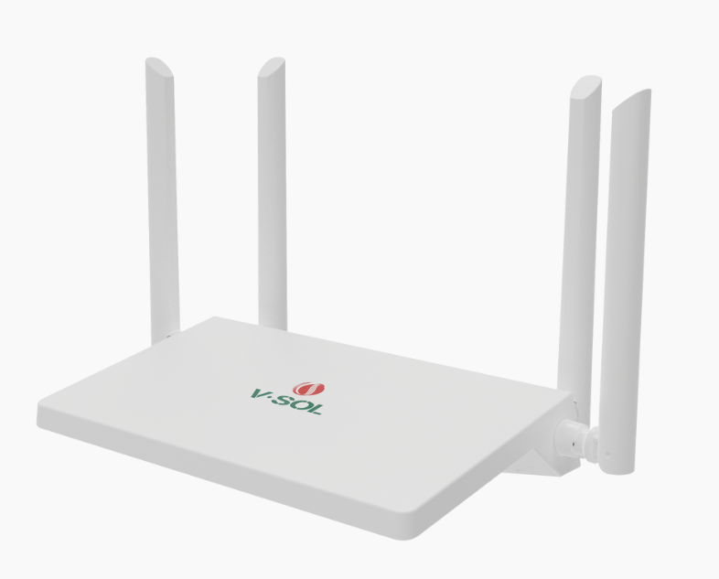 V-SOL Router HG5013-4G, Wi-Fi 6, 4 x RJ-45 2402 Mbit/s WLAN, Alámbrico/Inalámbrico, Doble Banda 2.4/5 GHz, 4 Antenas Externas, de 5 dBi