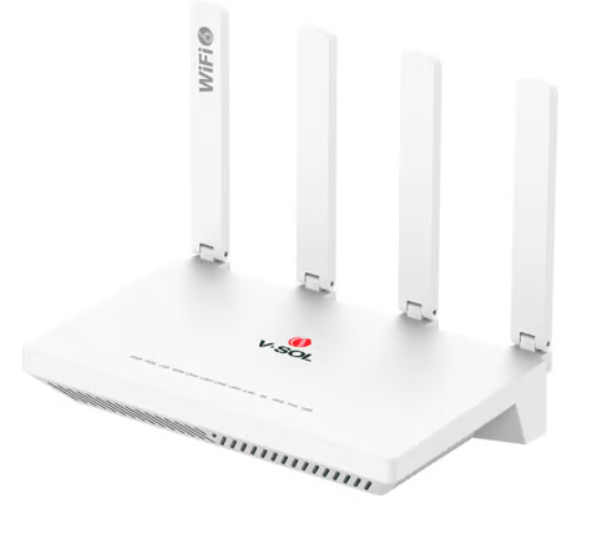 V-SOL Unidad de Red Óptica V2804-AX15-R, 1 x GPON, 4 X RJ-45, Wi-Fi, SC/UPC