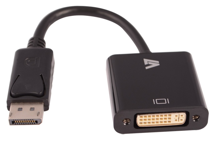 V7 Adaptador DisplayPort Macho - DVI Hembra, Negro