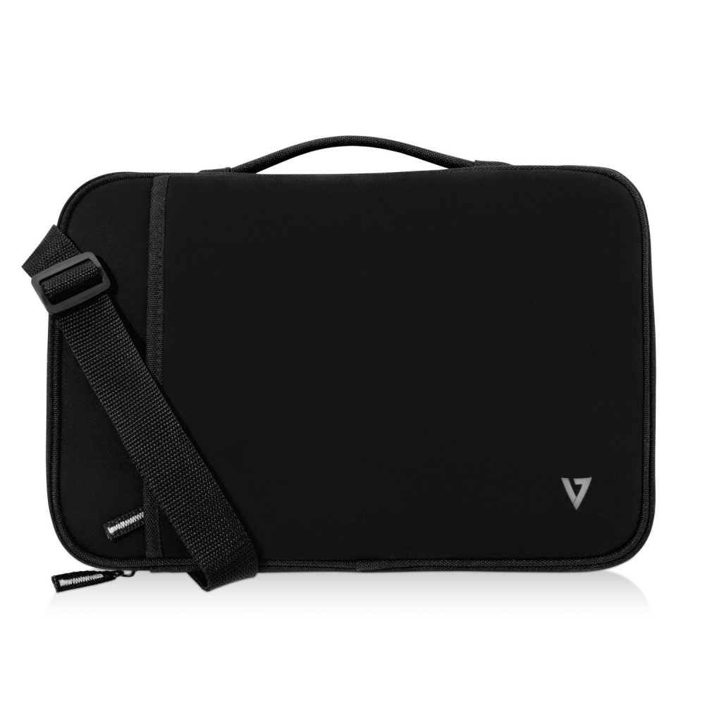 V7 Maletín de Neopreno CSE12HS-BLK-9N para Laptop 12.2", Negro