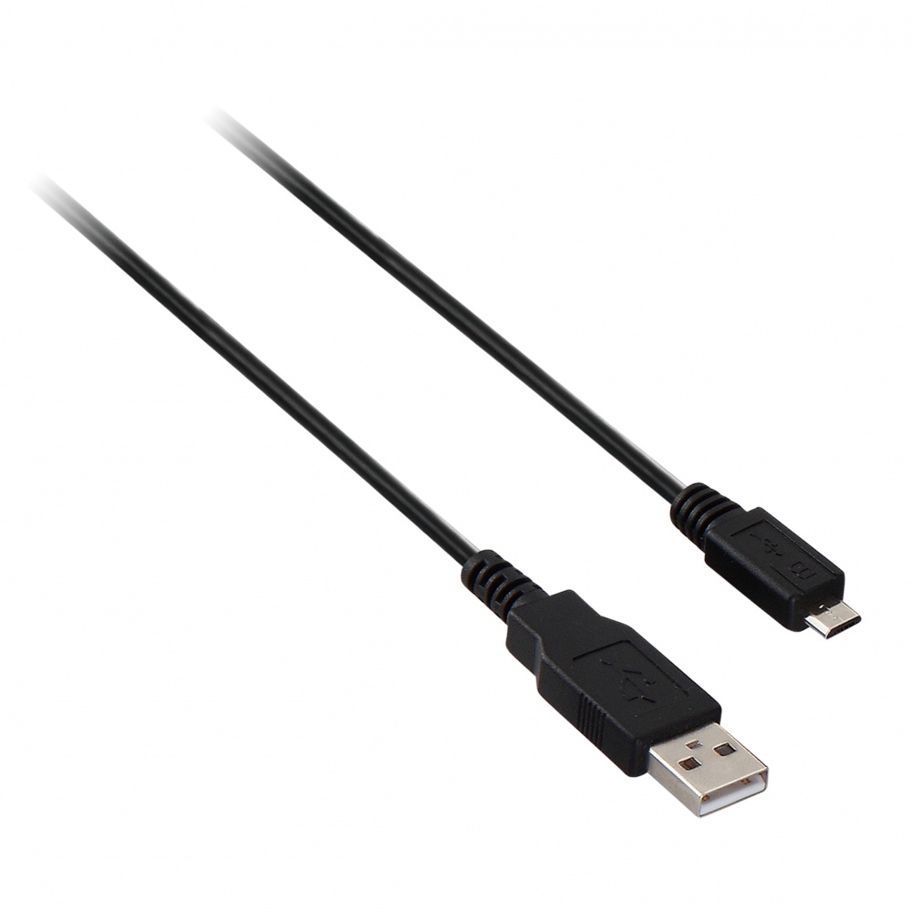 V7 Cable USB Macho - Micro-USB Macho, 1 Metro, Negro