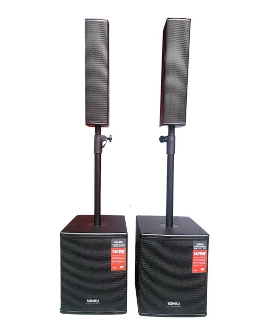 Vamav Bafle CooperTwin, 10", Inalámbrico, Bluetooth, 700W RMS, Negro, 2 Piezas